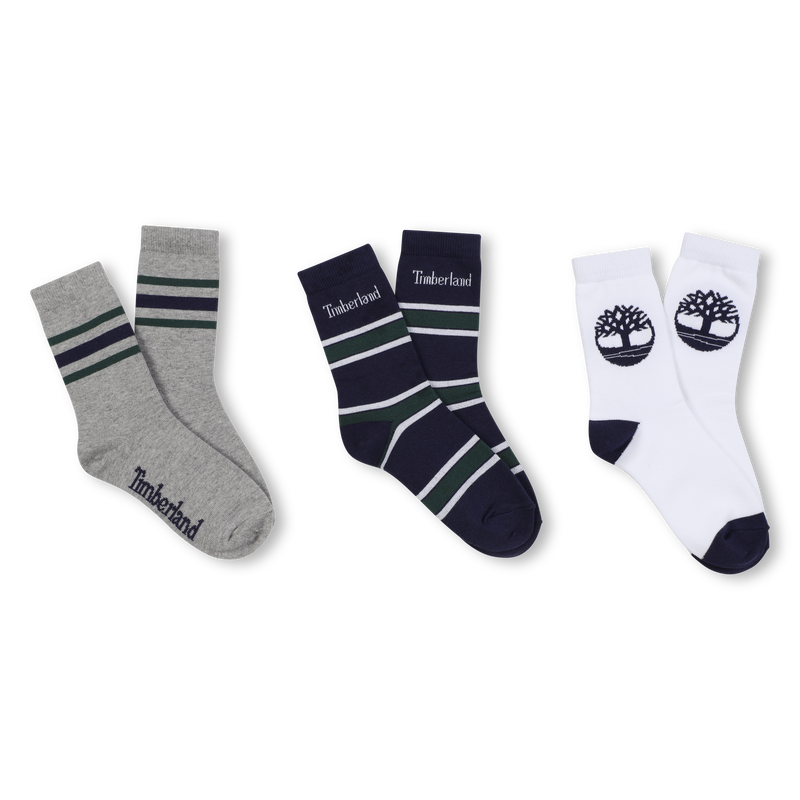 Trio-Pack mit Jacquard-Socken TIMBERLAND 
                        JUNGE