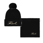 M&uuml;tze und Schal-Set KARL LAGERFELD KIDS 
                    M&Auml;DCHEN