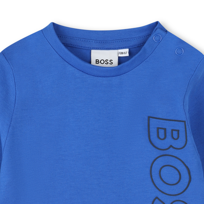 Baumwoll-Shirt mit Logo BOSS 
                        JUNGE