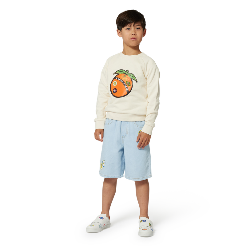 Bestickte Bermudas KENZO KIDS 
                        JUNGE