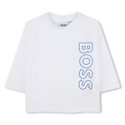 Baumwoll-Shirt mit Logo BOSS JUNGE