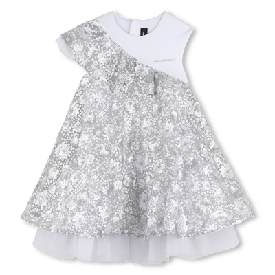 ZEREMONIENKLEID AUS BI-MATERIAL KARL LAGERFELD KIDS M&Auml;DCHEN
