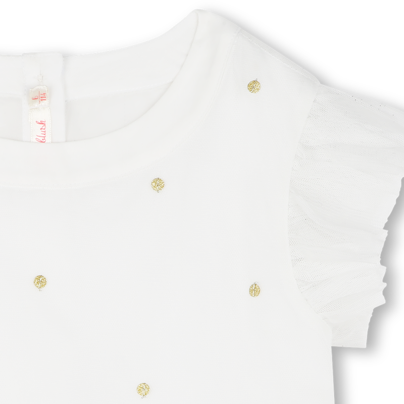 Bluse mit T&uuml;ll und Pailletten BILLIEBLUSH 
                        M&Auml;DCHEN