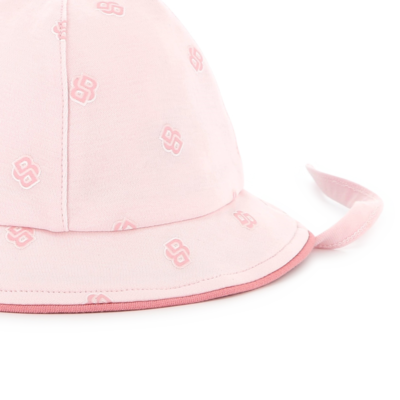 Baumwoll-Hut mit B&auml;ndern BOSS 
                        M&Auml;DCHEN