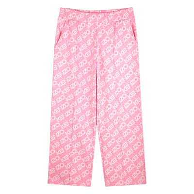 Stoffhose mit Muster KENZO KIDS M&Auml;DCHEN