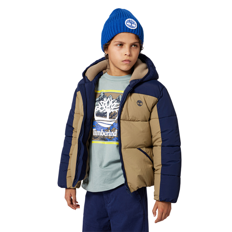 Wasserabweisende Daunenjacke mit Kapuze TIMBERLAND 
                        JUNGE