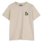 Kurz&auml;rmeliges t-shirt, BEIGE, hi-res