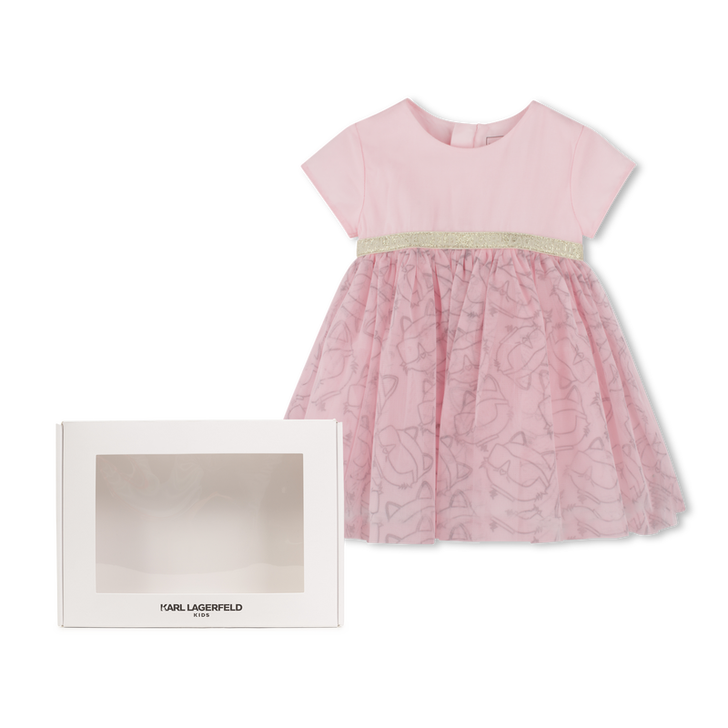Festliches, bedrucktes Kleid KARL LAGERFELD KIDS 
                        M&Auml;DCHEN