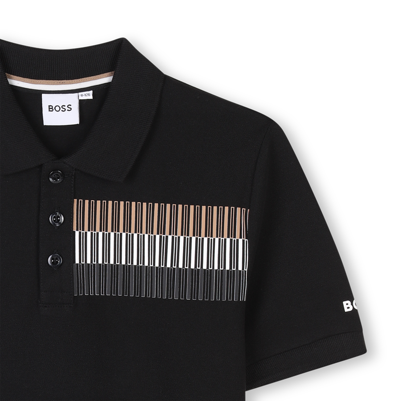 Gerades Poloshirt mit Streifen BOSS 
                        JUNGE