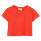 Kurzes Baumwoll-T-Shirt MICHAEL KORS 
                    M&Auml;DCHEN
