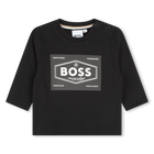 Baumwoll-Langarmshirt BOSS 
                    JUNGE