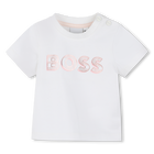 T-Shirt mit gl&auml;nzendem Druck, WEISS, hi-res