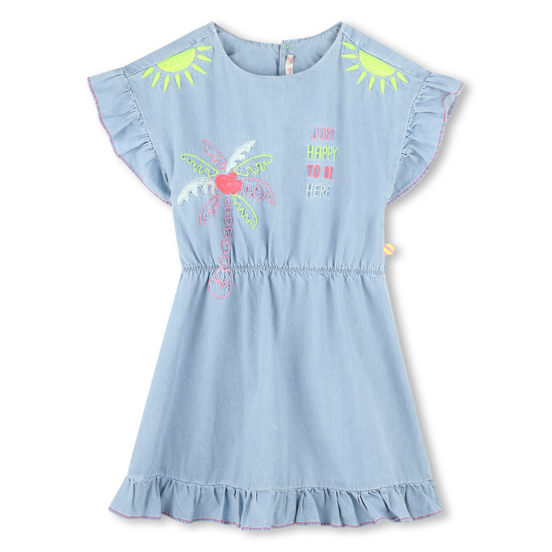 Jeans-Kleid mit Stickereien BILLIEBLUSH 
                        M&Auml;DCHEN