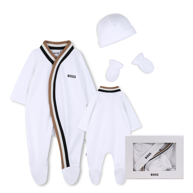 PYJAMA + BODY + BEANIE + F&Auml;USTLINGE SET BOSS 
                        JUNGE
