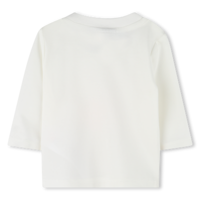 T-Shirt mit Bl&uuml;tenblatt-Print BOSS M&Auml;DCHEN