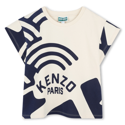 Bedrucktes Molton-T-Shirt KENZO KIDS M&Auml;DCHEN