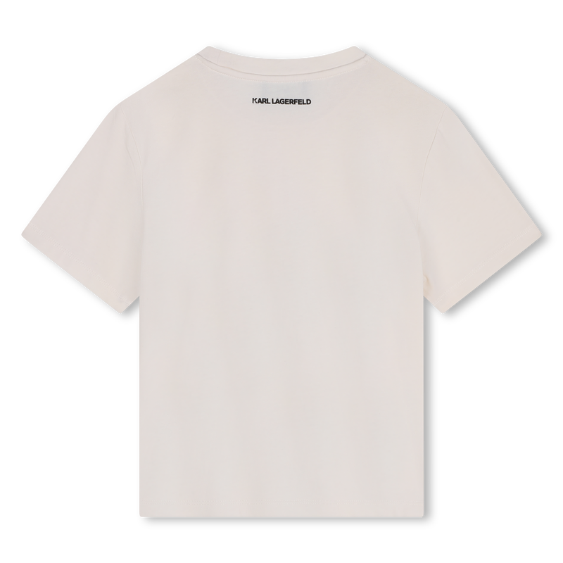 T-Shirt mit platziertem Print KARL LAGERFELD KIDS 
                        MÄDCHEN