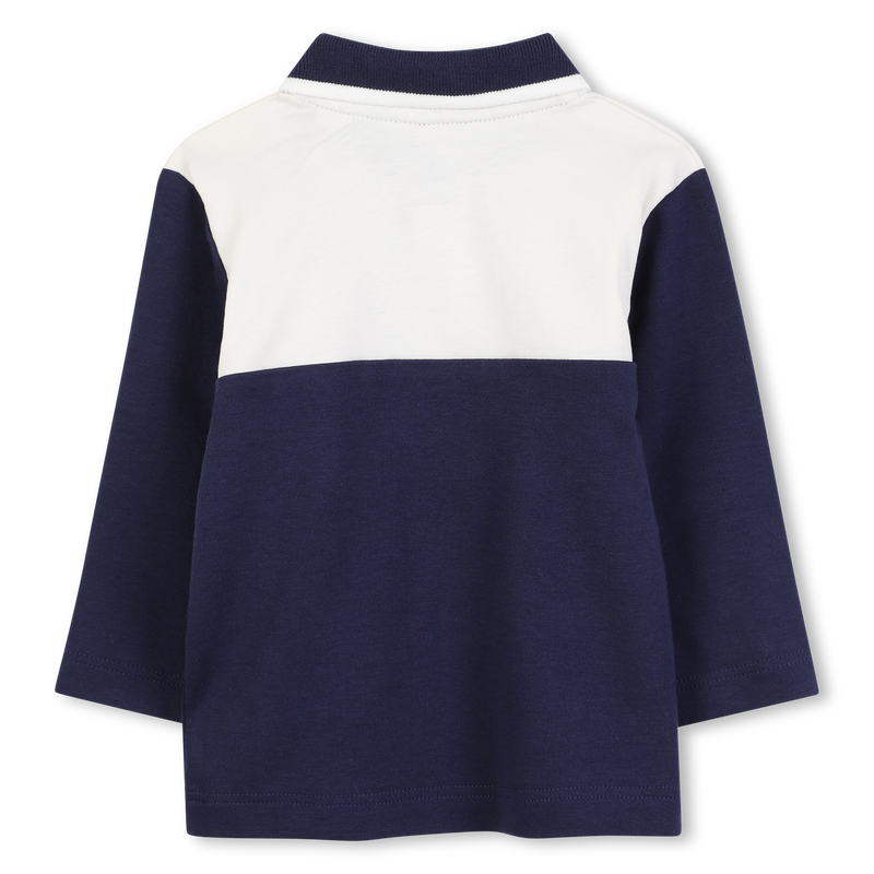 Zweifarbiges Poloshirt aus Baumwolle mit geripptem TIMBERLAND 
                        JUNGE