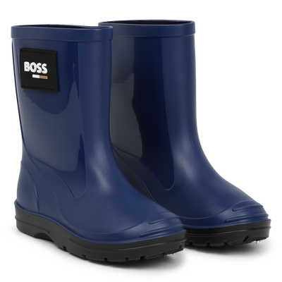Regenstiefel aus 2 Materialien BOSS JUNGE