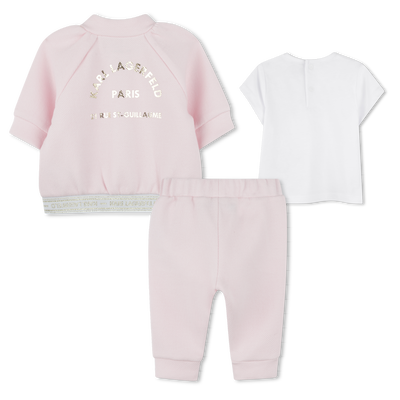 3-teiliges Joggingset KARL LAGERFELD KIDS M&Auml;DCHEN