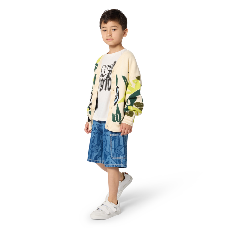 CARDIGAN mit V-Ausschnitt KENZO KIDS 
                        UNISEX