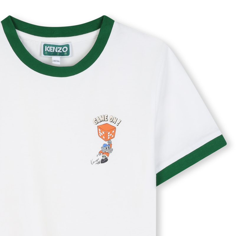 T-Shirt mit kurzen &Auml;rmeln KENZO KIDS 
                        JUNGE