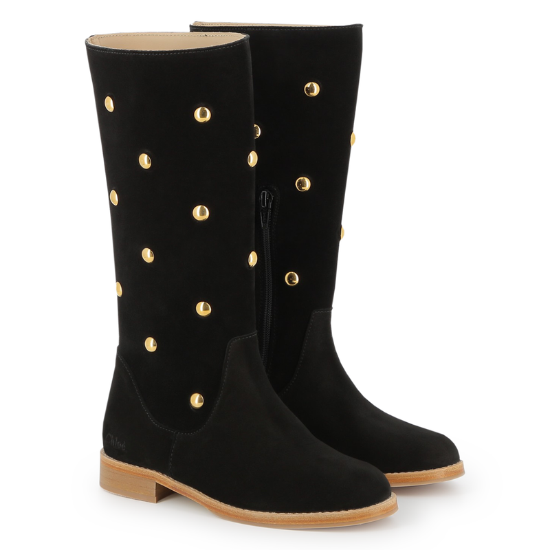 Stiefel aus Kalbsveloursleder CHLOE 
                        M&Auml;DCHEN