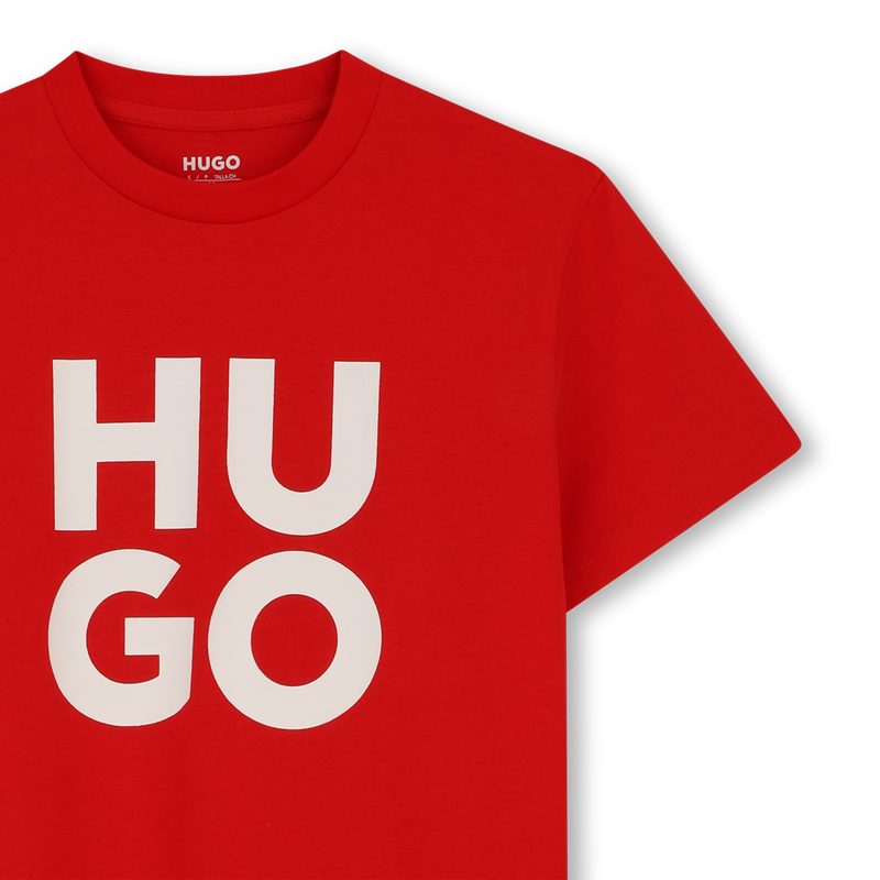 T-Shirt mit kurzen &Auml;rmeln HUGO 
                        JUNGE