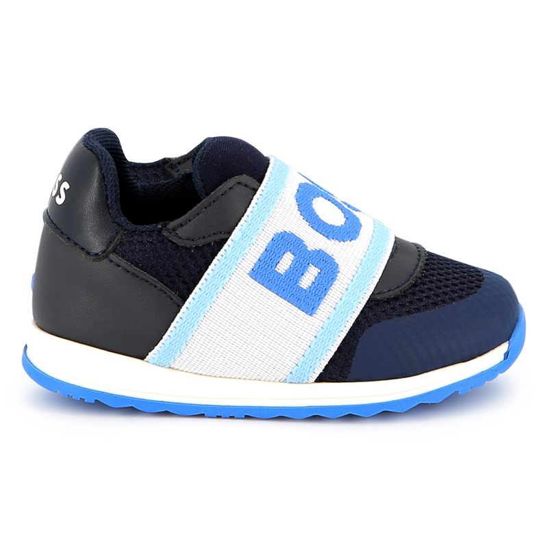 Ledersneaker mit Mesh BOSS 
                        JUNGE