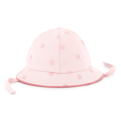 Baumwoll-Hut mit B&auml;ndern BOSS M&Auml;DCHEN