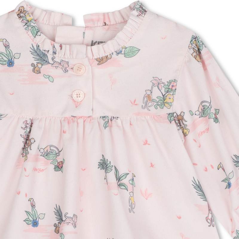 Baumwoll-Kleid und Leggings KENZO KIDS 
                        M&Auml;DCHEN