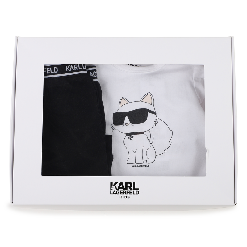 Set mit T-Shirt und Leggings KARL LAGERFELD KIDS 
                        M&Auml;DCHEN