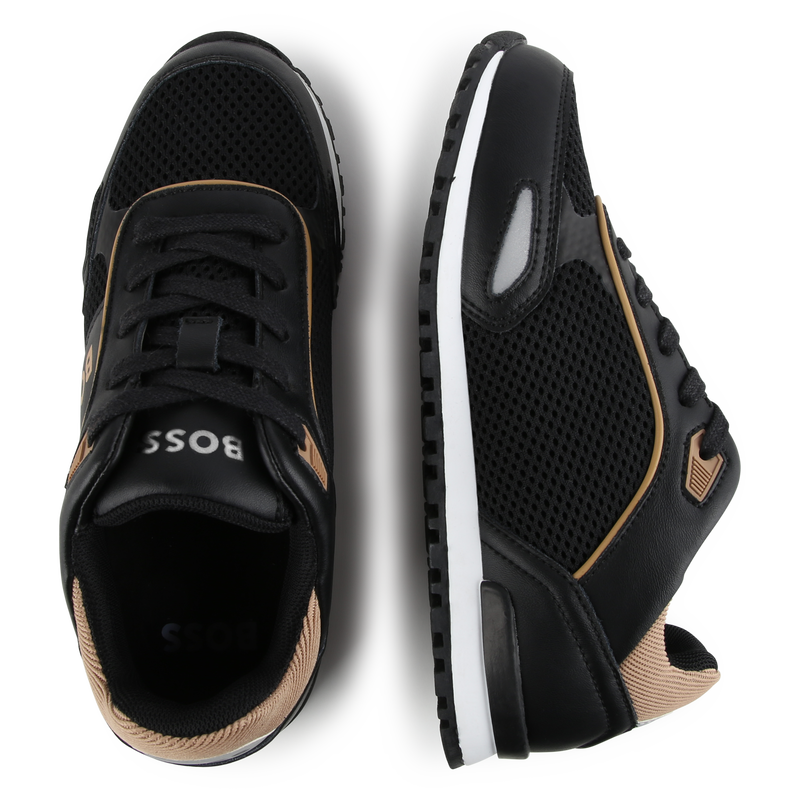 Leder-Sneakers zum Schn&uuml;ren