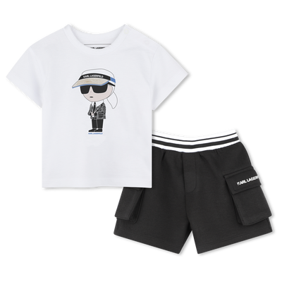 Set aus Shorts und T-Shirt KARL LAGERFELD KIDS JUNGE