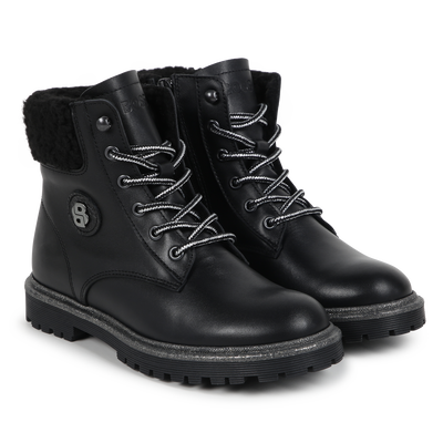 Leder-Stiefeletten BOSS M&Auml;DCHEN