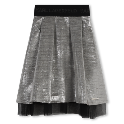 Metallic-Midi-Rock KARL LAGERFELD KIDS M&Auml;DCHEN