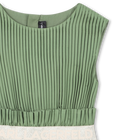 Plissiertes kurz&auml;rmeliges kleid KARL LAGERFELD KIDS 
                    M&Auml;DCHEN