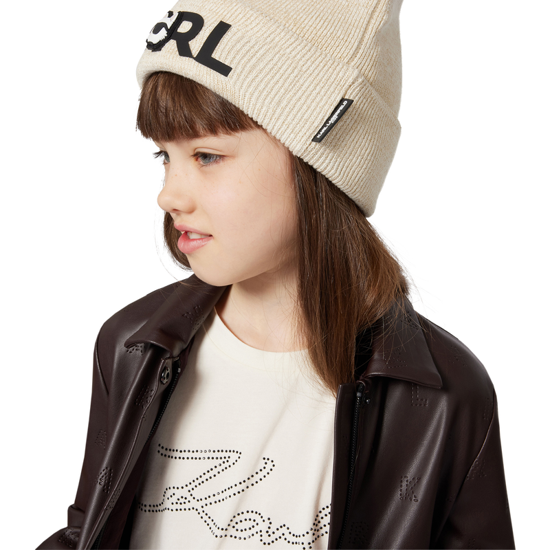 Set aus M&uuml;tze + Halsw&auml;rmer KARL LAGERFELD KIDS 
                        M&Auml;DCHEN
