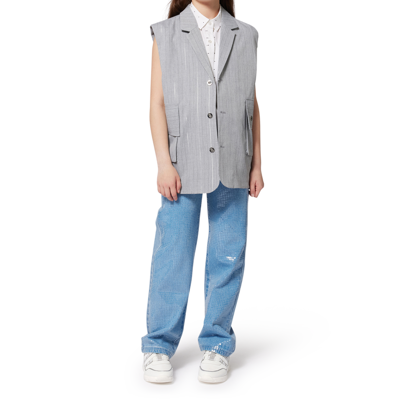 Sneaker aus zwei Materialien DKNY 
                        M&Auml;DCHEN