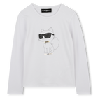 Langarm-T-Shirt KARL LAGERFELD KIDS 
                    M&Auml;DCHEN