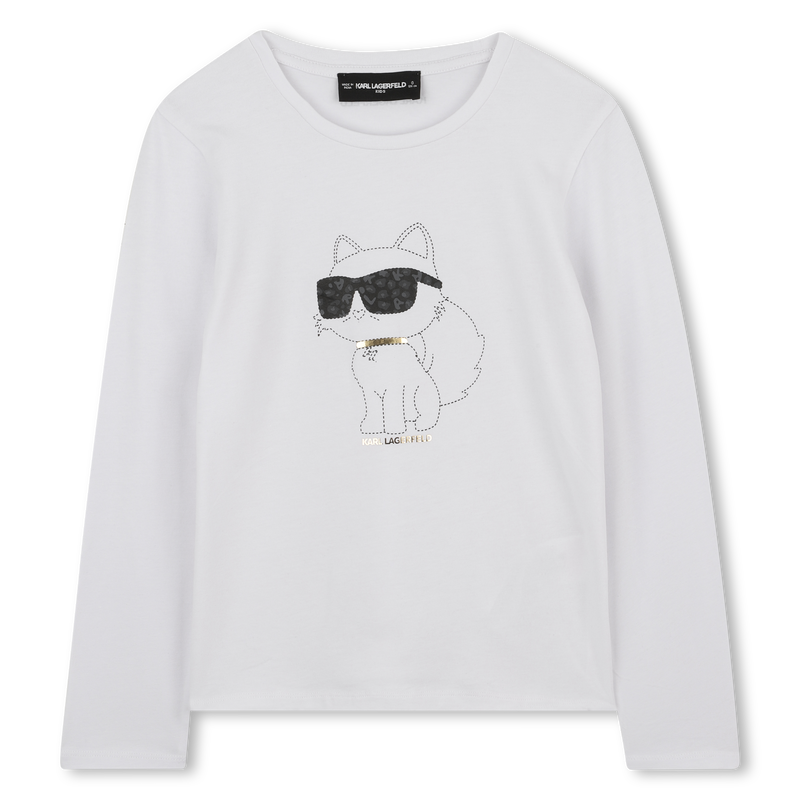 Langarm-T-Shirt KARL LAGERFELD KIDS 
                        M&Auml;DCHEN
