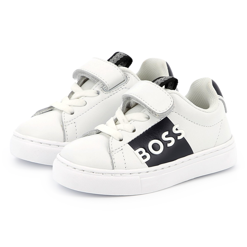 Ledersneaker mit Klettriemen BOSS 
                        JUNGE