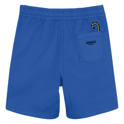 Baumwoll-Bermudas mit Badge KENZO KIDS JUNGE