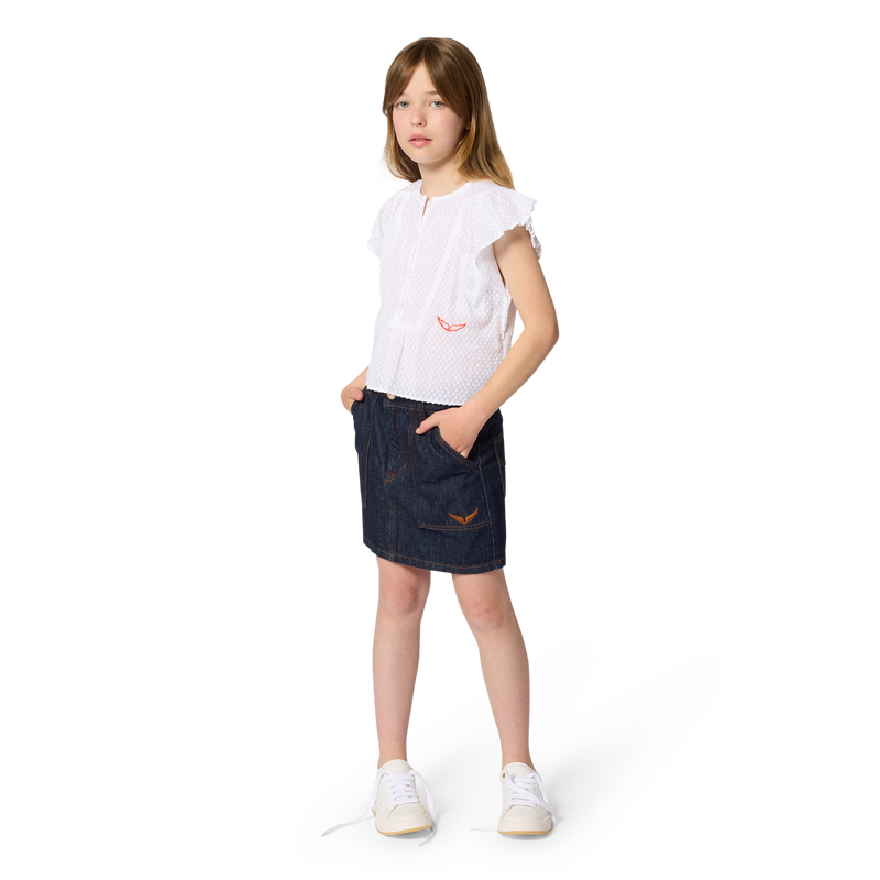 KURZ&Auml;RMELIGE BLUSE ZADIG & VOLTAIRE 
                        M&Auml;DCHEN