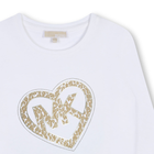 Langarm-T-Shirt aus Baumwolle MICHAEL KORS 
                    M&Auml;DCHEN