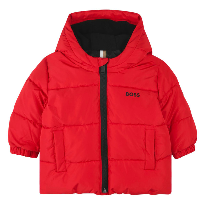 Wasserabweisende Kapuzenjacke BOSS 
                        JUNGE