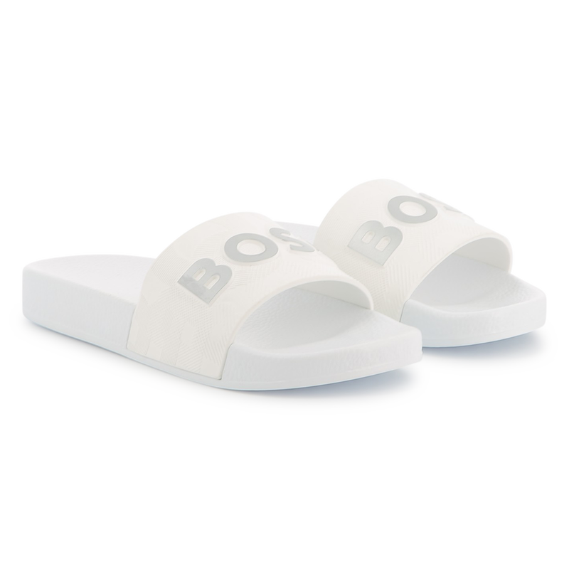 Badeschuhe mit Relieflogo BOSS 
                        JUNGE