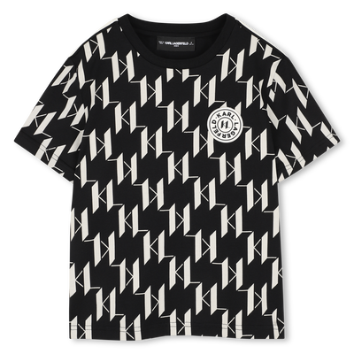 T-Shirt mit kurzen &Auml;rmeln KARL LAGERFELD KIDS JUNGE