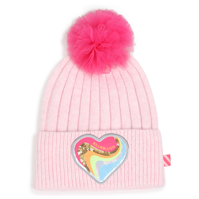T&uuml;llm&uuml;tze mit Bommel BILLIEBLUSH M&Auml;DCHEN