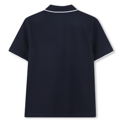 Gerades Baumwoll-Poloshirt BOSS JUNGE